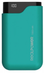 Akupank Realpower PB-7500C, 7500 mAh, 5 W, roheline v.
