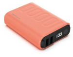 Akupank Realpower, 10000 mAh, 22.5 W, oranž v.
