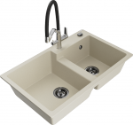 K&ouml;&ouml;givalamu koos kraaniga Mexen Tomas, vaik/graniit, 80 cm x 50 cm x 19 cm, beež