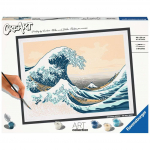 Maalimine numbrite j&auml;rgi Ravensburger Art The Great Wave, sinine/valge, 30 x 40 cm