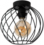 Valgusti lagi Lucide Danza 21128/25/30, E27, 1 x 40 W, must v.