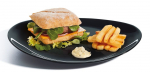 Taldrik prae Luminarc Steak Friends Time, 30 cm x 26 cm x 3 cm, must v.