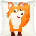 Dekoratiivpadjap&uuml;&uuml;r Design 91, valge/oranž, 45 cm x 45 cm