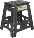 Taburet Geko, must v., 22 cm x 40 cm x 39 cm