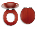WC-poti prill-laud kaanega Ferro, punane, 41 cm x 37.2 cm