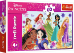 Pusle Trefl Disney Princesses In Action 17409, 22 cm x 33 cm, 60 tk, mitmev&auml;rviline