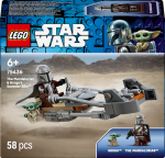 Konstruktor LEGO&reg; Star Wars&trade; Mandalorian ja Grogu Speeder Bike&trade;, 58 tk