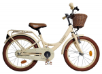 Lisaratastega laste jalgratas, laste Volare Ashley CB I60, kreemjasvalge, 16"
