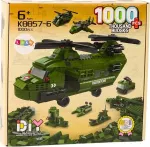 Konstruktor Lean Toys 6in1, 1000 tk, roheline v.