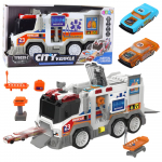 M&auml;ngu kiirabiauto Lean Toys City Vehicle, valge