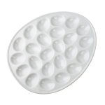 Serveerimistaldrik, munade jaoks Mondex Basic, 35 cm x 28 cm, valge v., portselan