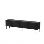 TV-kapp Cama Meble Cortina, must v., 40 cm x 200 cm x 55 cm