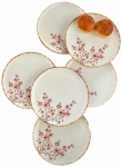 Taldrikute komplekt magustoidu Hermia Sakura Lux, &Oslash; 20 cm, mitmev&auml;rviline