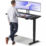 Kahjustatud pakendiga toode. Kirjutuslaud reguleeritava k&otilde;rgusega Desktronic HomePro, 140 cm x 70 cm, 61 - 125.5 cm, must v.