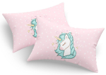 Padjap&uuml;&uuml;r Mijolnir Unicorn Dreams, roosa v., 50 cm x 70 cm, 2 tk