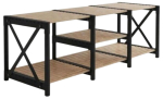 TV-laud Kalune Design, pruun v./must v., 38 cm x 110 cm x 40 cm