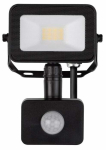 Prožektor liikumisanduriga, seinakinnitus GTV Vilmar GT-VILM10W-PIR-40, 10 W, 900 lm, 4000 &deg;K, IP65, must v.