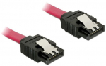 Juhe Delock SATA 7-pin male, SATA 7-pin male, 0.5 m, punane v.
