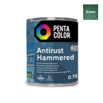Emailv&auml;rv, universaalsed Pentacolor Anti Rust Hammered, l&auml;ikiv, 0.75 l, roheline v.