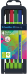 Pastakas Schneider Pen, mitmev&auml;rviline, 4 tk