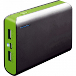 Akupank Platinet PMPB6, 6000 mAh, must v./roheline v.
