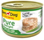 M&auml;rg koeratoit Gimborn Pure Delight, lambaliha/kanaliha, 0.15 kg