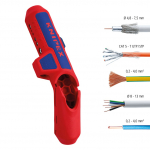 Kaabli eemaldaja &uuml;mmargusele kaablile Knipex 16 95 01 SB ErgoStrip&reg; 135 mm, 20 cm, plastik/metall