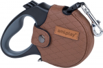 Automaatne jalutusrihm Amiplay Cambridge, pruun, L 5m