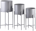 Lillepott Mondex Swen 002OFU, metall, 23 cm x 23 cm, hall v.