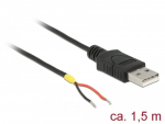 Kaabel Delock 85664 USB 2.0, 1.5 m, must v.