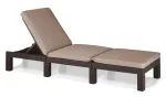 &Otilde;ue lamamistool Allibert Daytona Deluxe, pruun v., 195 cm x 65 cm x 25.5 cm