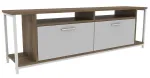 TV-laud Kalune Design Omar, valge v./p&auml;hklipuu v., 35 cm x 160 cm x 50.8 cm