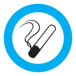 Kleebis, ohutusm&auml;rk, 20 cm, 20 cm