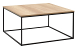 Kohvilaud Kalune Design SHP-980-TT-1, pruun v./must v., 80 cm x 80 cm x 42 cm