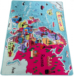 Vaip Conceptum Hypnose Map 876CHL1698, mitmev&auml;rviline, 120 cm x 80 cm