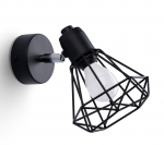 Valgusti seinale Sollux Artemis 1, E14, 1 x 40 W, must v.