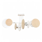 Valgusti lagi Emibig Zita 174/4, E27, 4 x 15 W, pruun v./valge v.