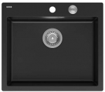 K&ouml;&ouml;givalamu Quadron Morgan 110, graniit, 57 cm x 50 cm x 22 cm, must v./roostevaba teras v.