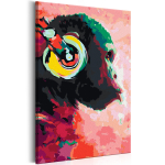 Maalimine numbrite j&auml;rgi Artgeist Monkey In Headphones MA_0045N, mitmev&auml;rviline, 40 x 60 cm