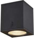 &Otilde;ue laevalgusti SLV Enola Square M, 11W, LED, IP65, antratsiit, 10 cm x 12.5 cm