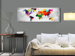 Reproduktsioon Artgeist World Map: Coloured Revolution, k-c-0079-b-a, 120 cm x 40 cm