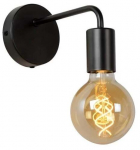 Valgusti seinale Lucide Scott 45265/01/30, E27, 1 x 40 W, must v.