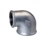 Torup&otilde;lv Jinan Meide G90R, 90 &deg;, 1" x 3/4", malm/tsink