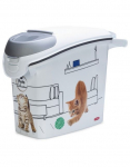 Lemmikloomatoidu s&auml;ilituskast Curver Cat, 10 l, 30 cm x 19 cm x 35 cm, valge v.