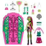 Nukk aksessuaaridega Mattel Monster High Skulltimate Secrets Garden Mysteries Venus HYT72, 29 cm, roheline v.