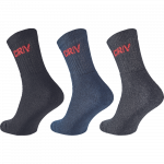 Sokid meeste CRV Segin 3 Pack, sinine/must/hall, 45-46 suurus