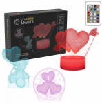 Dekoratsioon "S&uuml;da" Manta 3D LED-valgustusega, 21.7 cm, 11.4 cm, mitmev&auml;rviline