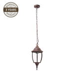 Rippuv t&auml;navavalgusti Domoletti EL-560HG, 100W, E27, IP44, must v./punane v., 21 cm x 100 cm