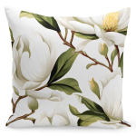 Dekoratiivpadjap&uuml;&uuml;r JMC-118, valge/beež/roheline, 40 cm x 40 cm