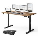 Kirjutuslaud reguleeritava k&otilde;rgusega SENSE7 Nojo Light 140, must v./tumepruun v.